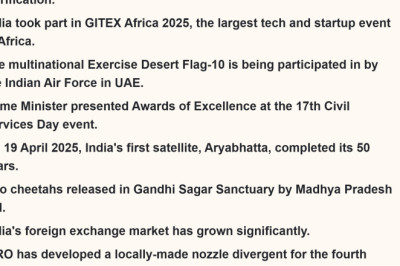 Must Read Daily Current Affairs News, 22 April 2025