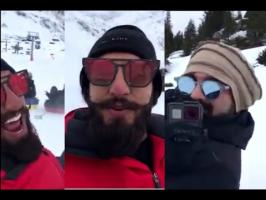 Watch Ranveer Singh and crew playing in Snow