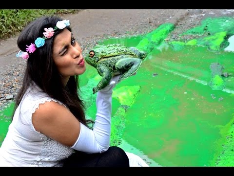 Princess and Frog artwork gets pothole fixed - YouTube