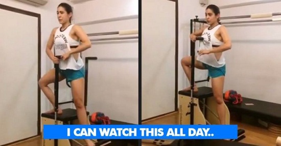 Saif's Daughter Sara's Latest Workout Video | All Indian Models
