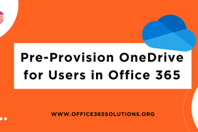 Pre-Provision OneDrive for Users in Office 365