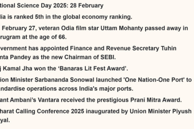 Read Daily Current Affairs of 1 March 2025