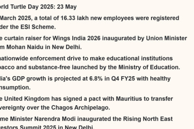 Read Daily Current Affairs of 25 May 2025