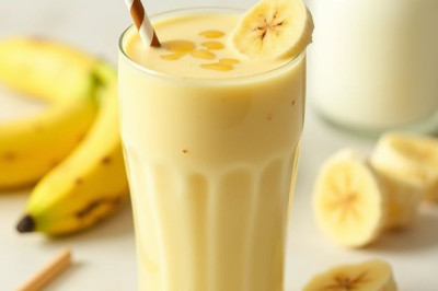 Consumption of banana shake and its benefits.